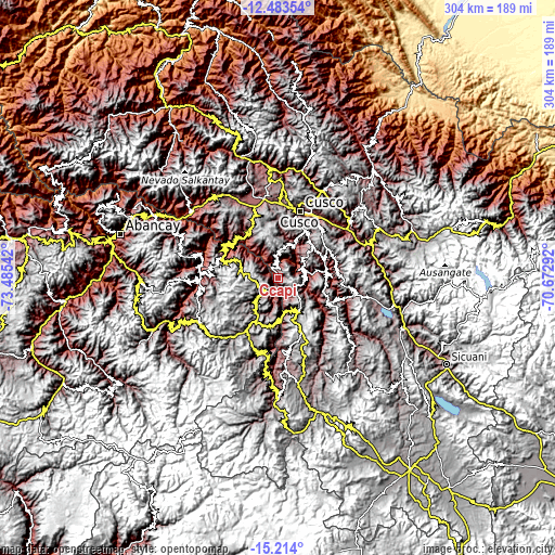 Topographic map of Ccapi