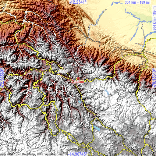 Topographic map of Ccatca