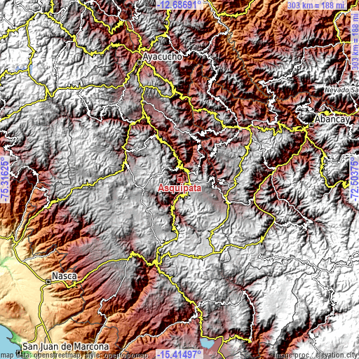 Topographic map of Asquipata