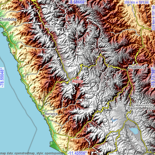 Topographic map of Aquia