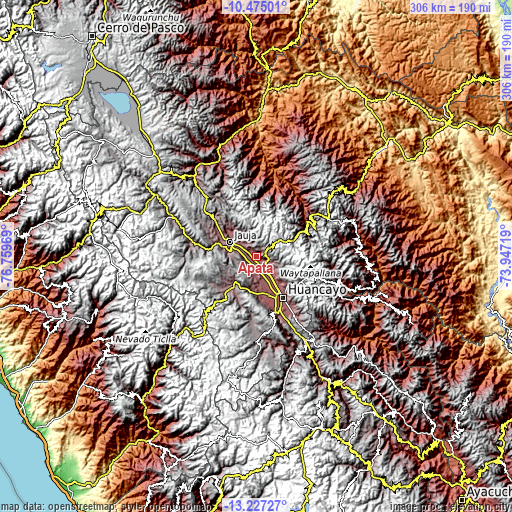 Topographic map of Apata