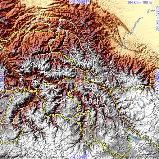 Topographic map of Anta