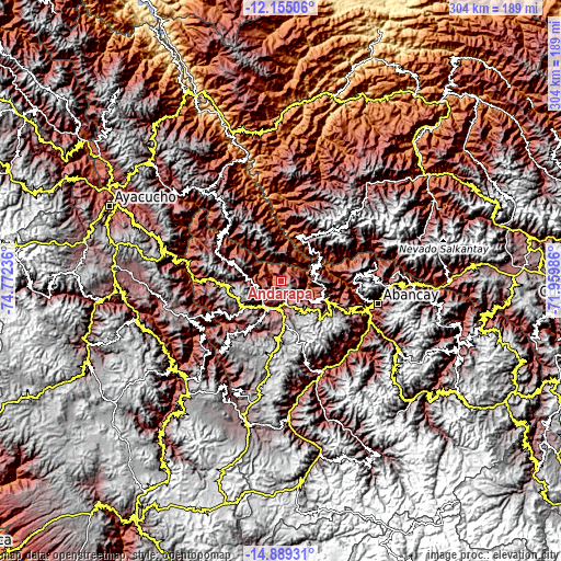 Topographic map of Andarapa