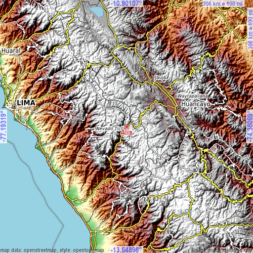 Topographic map of Alis