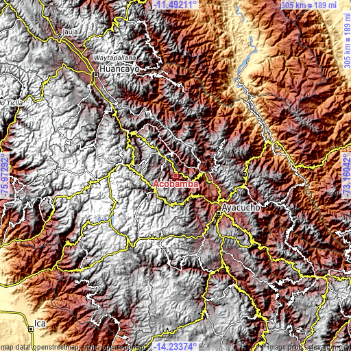 Topographic map of Acobamba