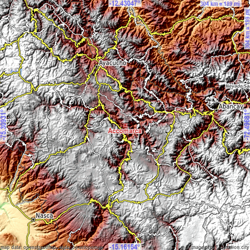 Topographic map of Accomarca