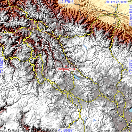 Topographic map of Chignayhua
