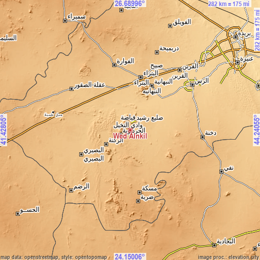Topographic map of Wed Alnkil