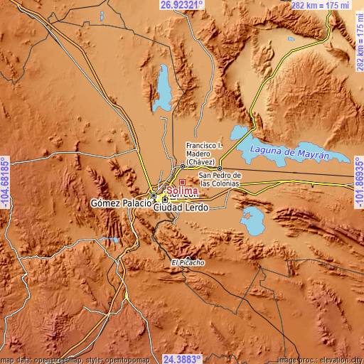 Topographic map of Solima