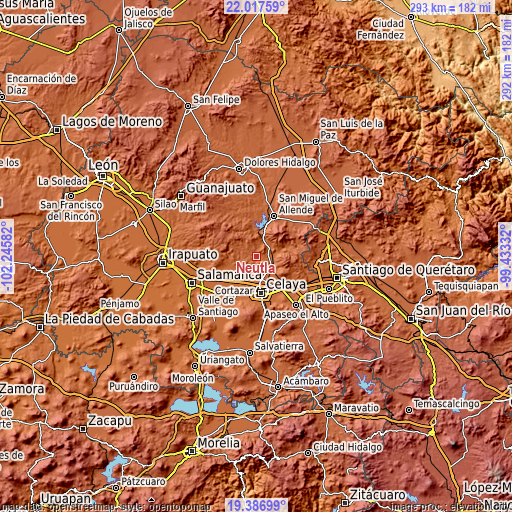 Topographic map of Neutla