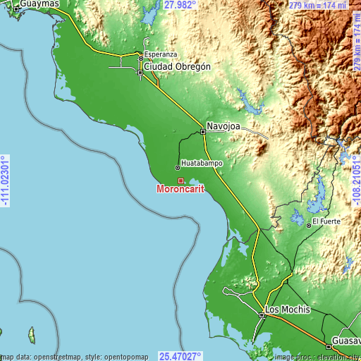 Topographic map of Moroncarit