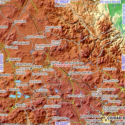 Topographic map of Esperanza