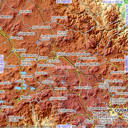 Topographic map of Escolasticas