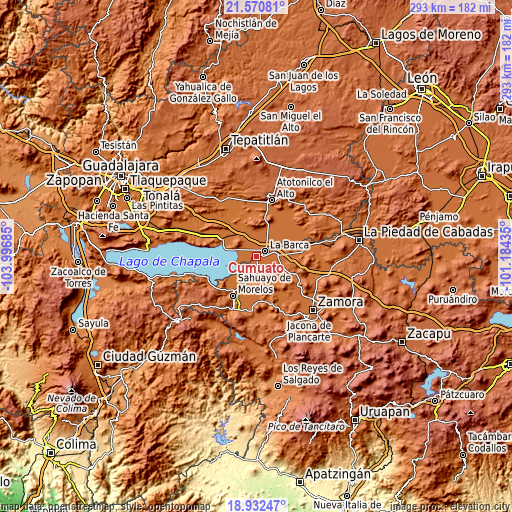 Topographic map of Cumuato