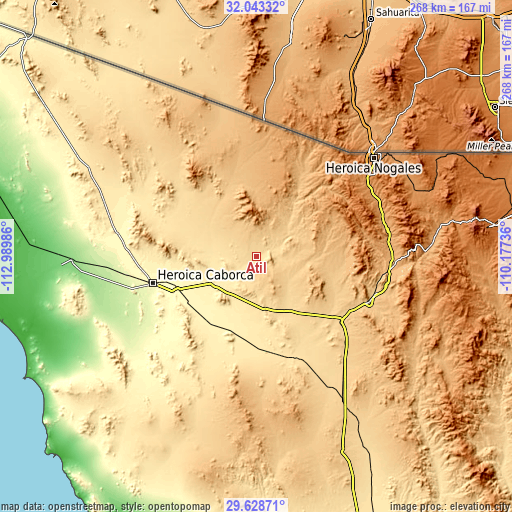 Topographic map of Atil
