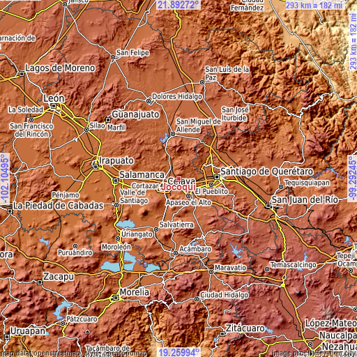 Topographic map of Jocoqui