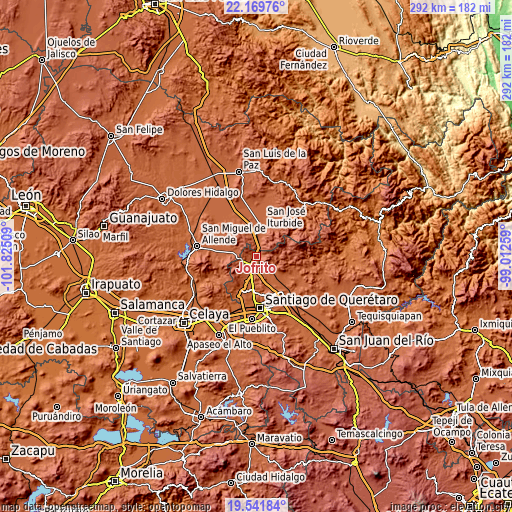 Topographic map of Jofrito