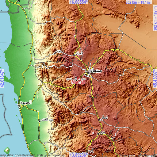 Topographic map of Matnah