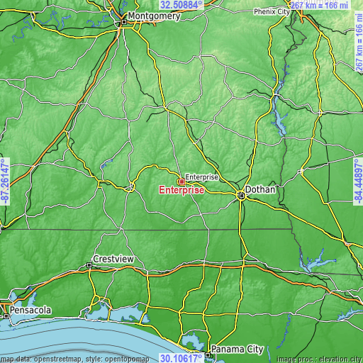 Topographic map of Enterprise