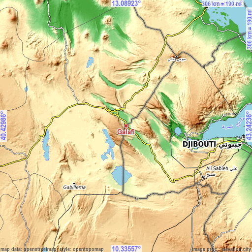 Topographic map of Gâlâfi