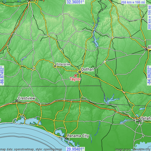 Topographic map of Taylor