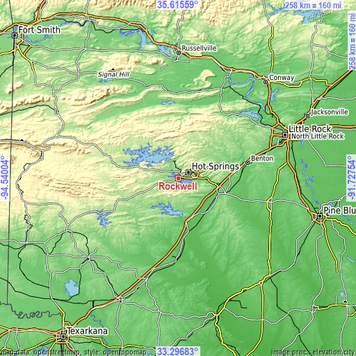 Topographic map of Rockwell