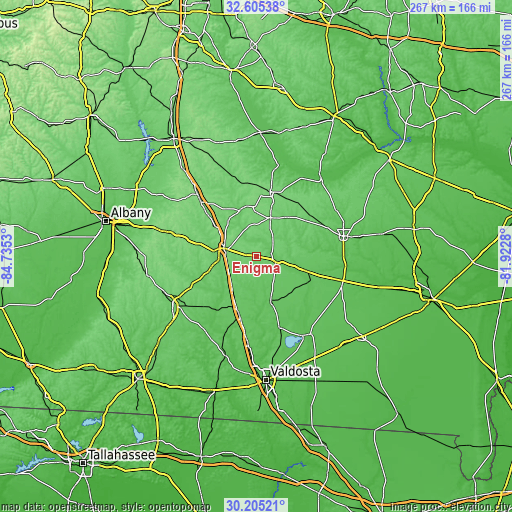 Topographic map of Enigma