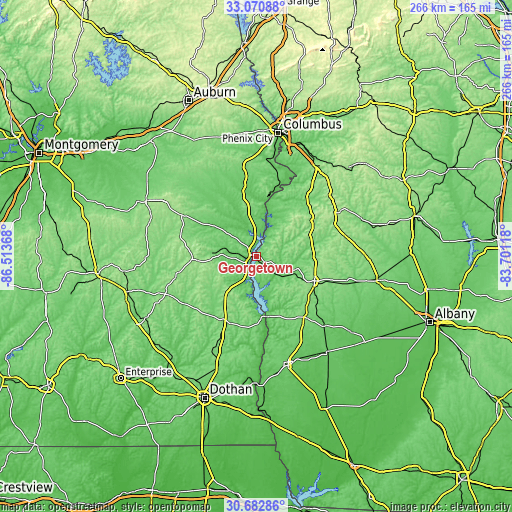 Topographic map of Georgetown