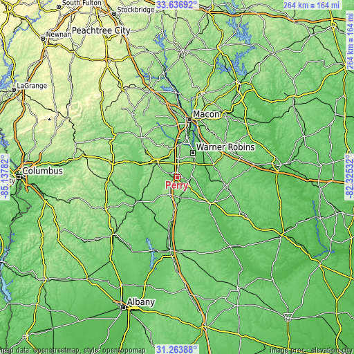 Topographic map of Perry