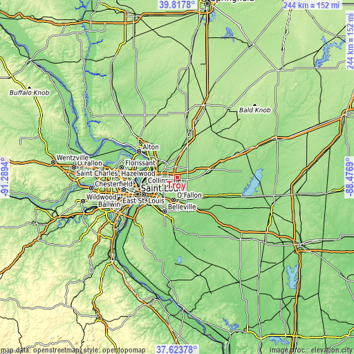 Topographic map of Troy