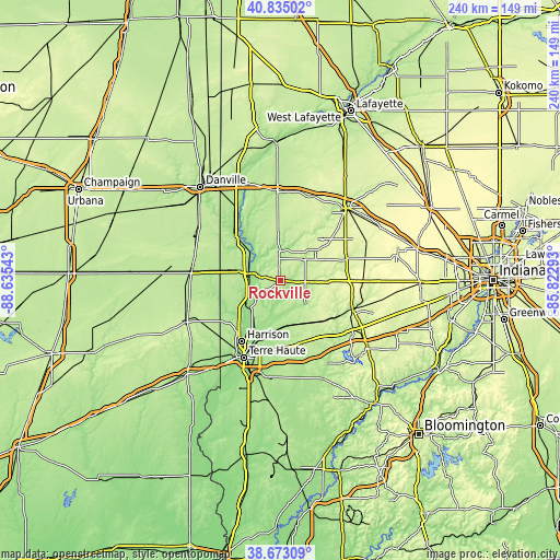 Topographic map of Rockville