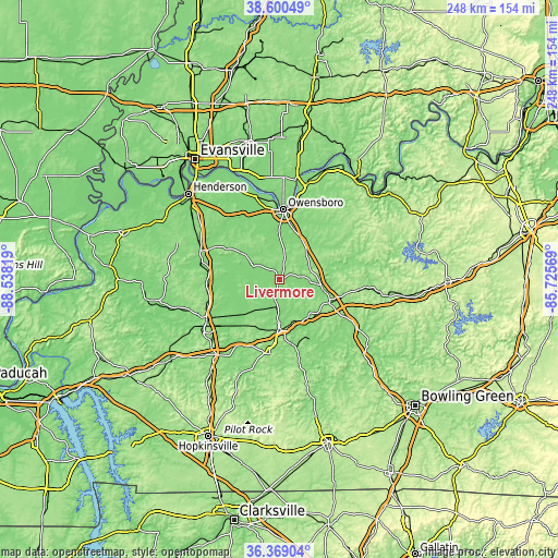 Topographic map of Livermore