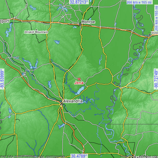 Topographic map of Jena