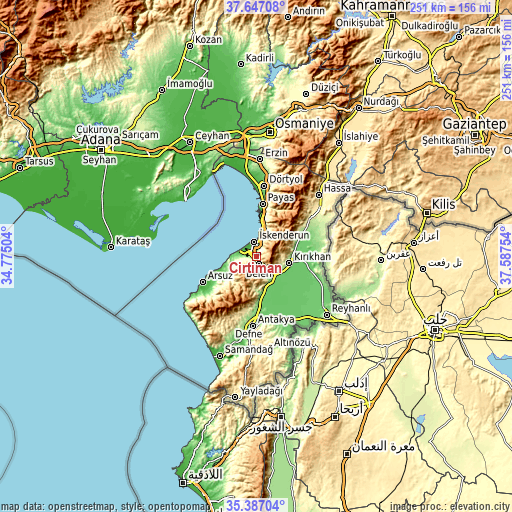 Topographic map of Çırtıman