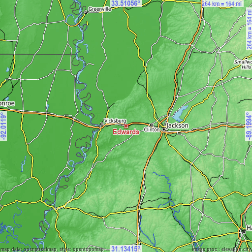 Topographic map of Edwards