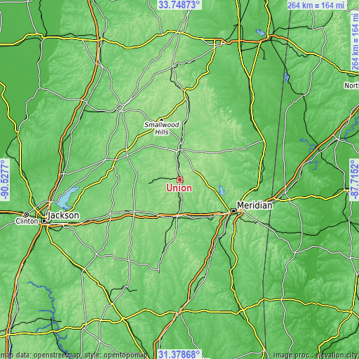 Topographic map of Union