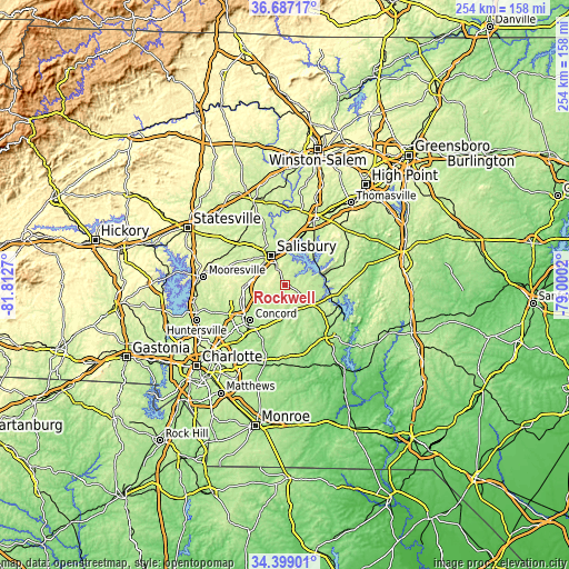 Topographic map of Rockwell