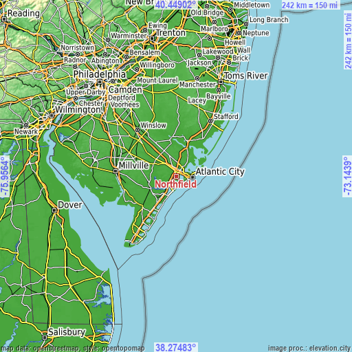 Topographic map of Northfield