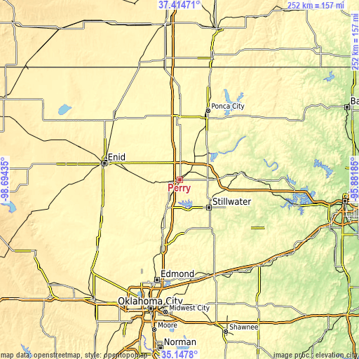 Topographic map of Perry