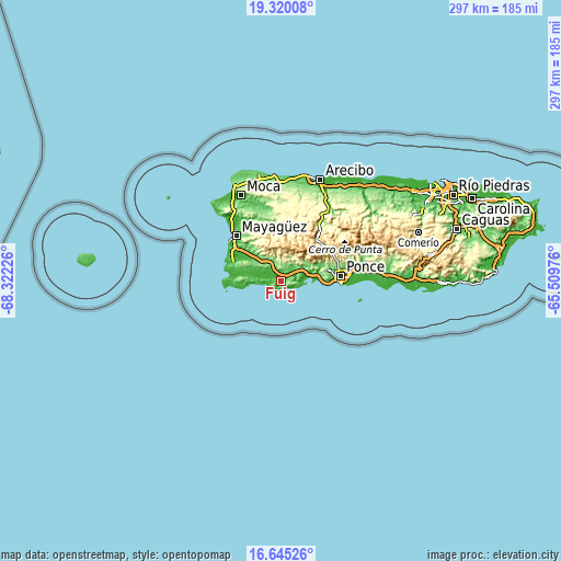 Topographic map of Fuig
