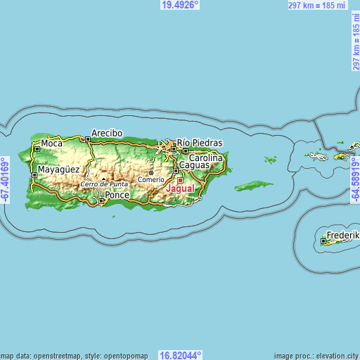 Topographic map of Jagual