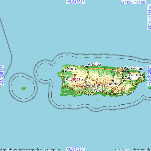 Topographic map of Juncal