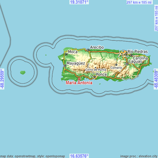 Topographic map of Maria Antonia