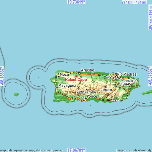 Topographic map of Rafael Capo