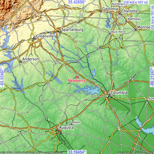 Topographic map of Newberry