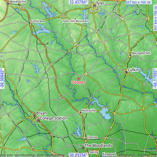 Topographic map of Cooper