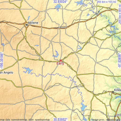 Topographic map of Early