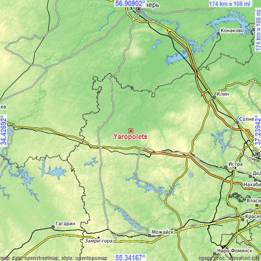 Topographic map of Yaropolets