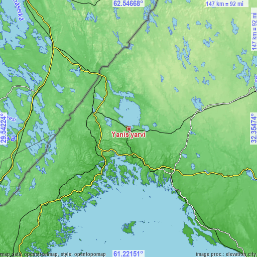 Topographic map of Yanis’yarvi