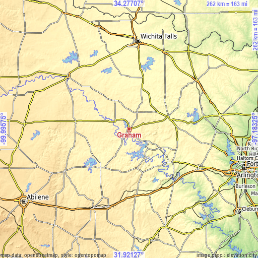 Topographic map of Graham